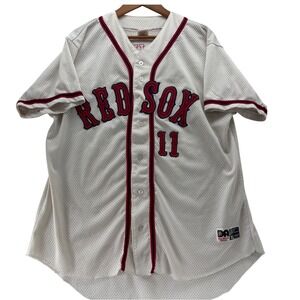 Boston Red Sox Don Alleson Athletic Jersey Men's XL Baseball Shirt #11 Red‎ MLB